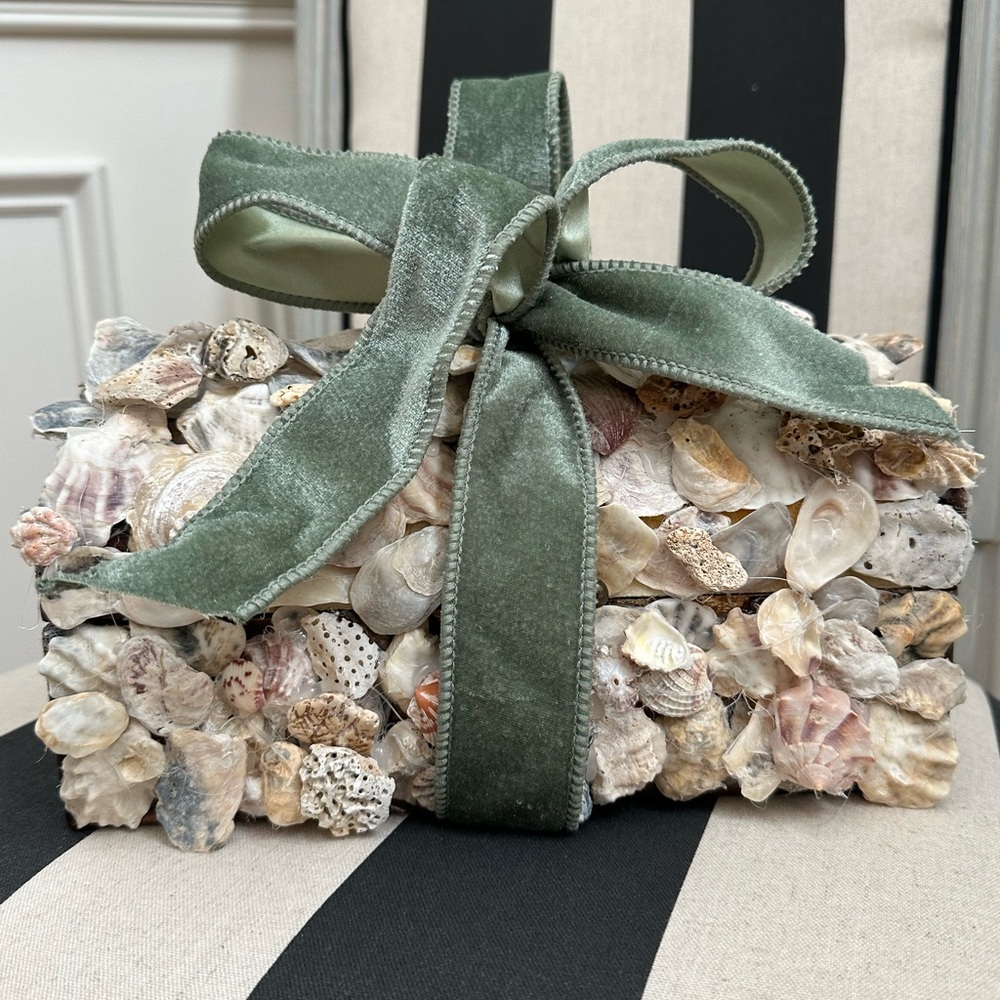 🎁 LARGE Seashell Decorative Box